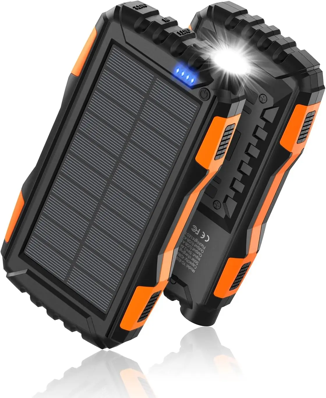 42800mAh Solar Power Bank with Fast Charging, Waterproof Design, and LED Flashlight
42800mAh Solar Power Bank with Fast Charging, Waterproof Design, and LED Flashlight