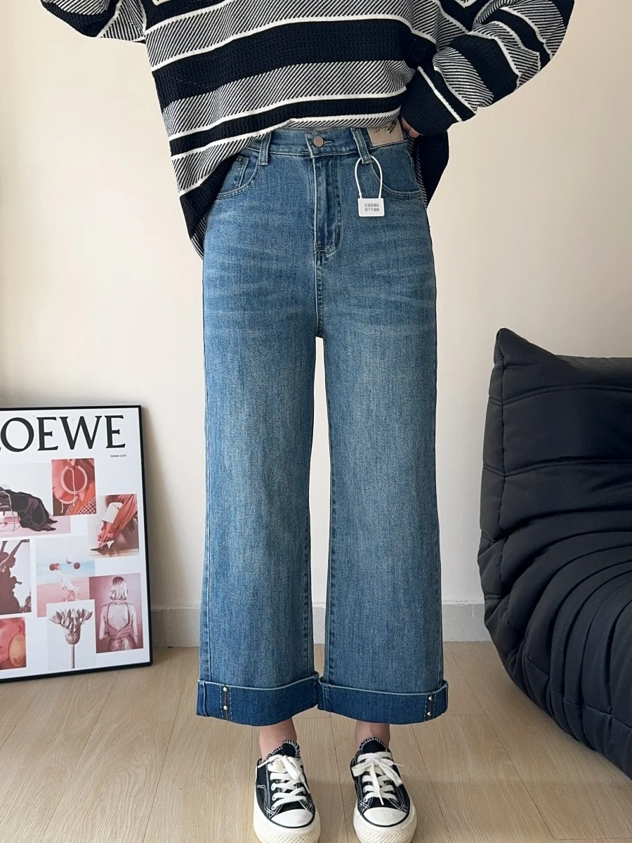 High Waist Straight Leg Denim Jeans Women's Spring 2026 New Sle Slimming andmother Pants Elastic Casual Ladies Jeans
High Waist Straight Leg Denim Jeans Women's Spring 2026 New Sle Slimming andmother Pants Elastic Casual Ladies Jeans