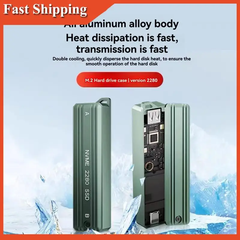 Эффективный чехол для твердотельного накопителя M.2 NVME, внешний корпус USB3.1, 10 Гбит/с, корпус для жесткого диска NVME, коробка-адаптер, поддержка 2280
Эффективный чехол для твердотельного накопителя M.2 NVME, внешний корпус USB3.1, 10 Гбит/с, корпус для жесткого диска NVME, коробка-адаптер, поддержка 2280