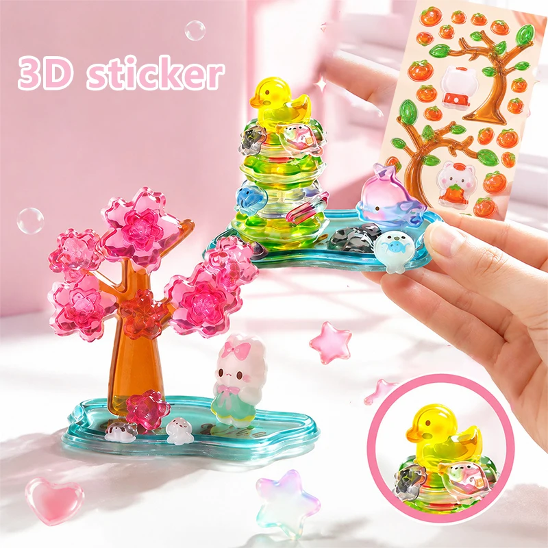 Cartoon 3D Composable Stickers Cute Funny Stationery Transparent Notebook DIY Journal for Luggage Laptop Phone Case Decoration
Cartoon 3D Composable Stickers Cute Funny Stationery Transparent Notebook DIY Journal for Luggage Laptop Phone Case Decoration