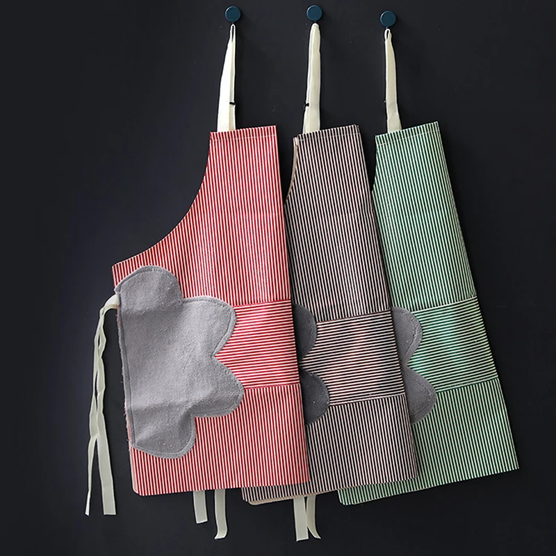 Striped Apron Anti-Fouling Waterproof And Oil-Proof Ladies Halter Neck Waist Adjustable Kitchen Cooking Baking Apron
Striped Apron Anti-Fouling Waterproof And Oil-Proof Ladies Halter Neck Waist Adjustable Kitchen Cooking Baking Apron