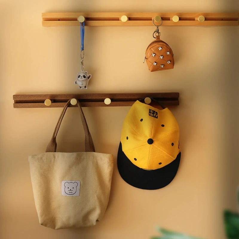 Sliding Solid Wood Wall Hanger A Row Of Multifunctional Wall Hooks At The Entrance Clothes Storage Rack
Sliding Solid Wood Wall Hanger A Row Of Multifunctional Wall Hooks At The Entrance Clothes Storage Rack