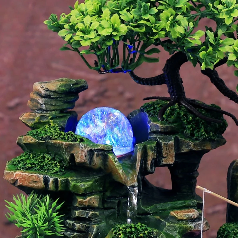 AA94-Indoor Resin Rockery Waterfall Feng Shui Flowing Water Fountain Desktop Ornament Office Decor EU Plug
AA94-Indoor Resin Rockery Waterfall Feng Shui Flowing Water Fountain Desktop Ornament Office Decor EU Plug