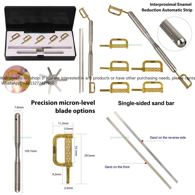 Orthodontic Intermaxillary Enamel Restoration Manual Kit with Automatic 5pcs Bar Instrument Kit, mechanically driven
Orthodontic Intermaxillary Enamel Restoration Manual Kit with Automatic 5pcs Bar Instrument Kit, mechanically driven