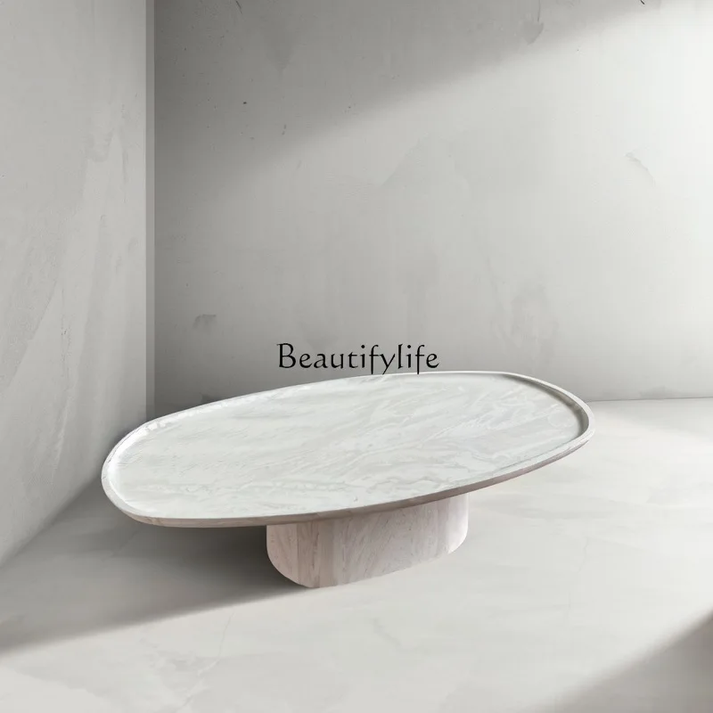 Quiet wind living room natural ultra-white travertine coffee table oval creative dining room cream sofa coffee table
Quiet wind living room natural ultra-white travertine coffee table oval creative dining room cream sofa coffee table