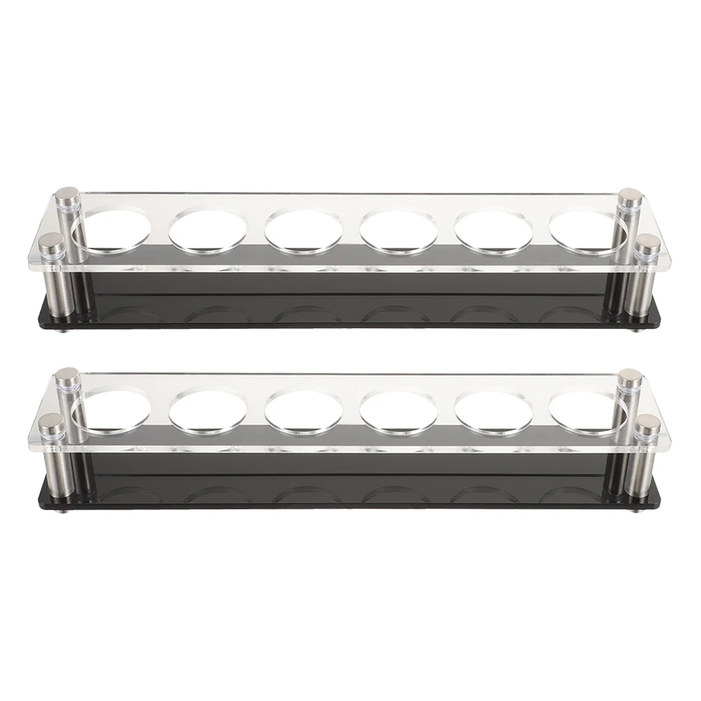 2pcs Acrylic Shot Glass Holder Rack 6 Hole Shot Glass Serving Tray Beer Mug Stand Dispenser for Bar Party KTV Family Gathering
2pcs Acrylic Shot Glass Holder Rack 6 Hole Shot Glass Serving Tray Beer Mug Stand Dispenser for Bar Party KTV Family Gathering