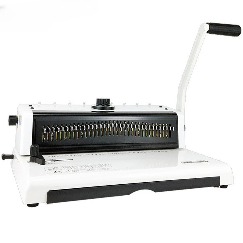 Double coil binding machine Iron ring binding machine, iron ring punching and binding machine
Double coil binding machine Iron ring binding machine, iron ring punching and binding machine