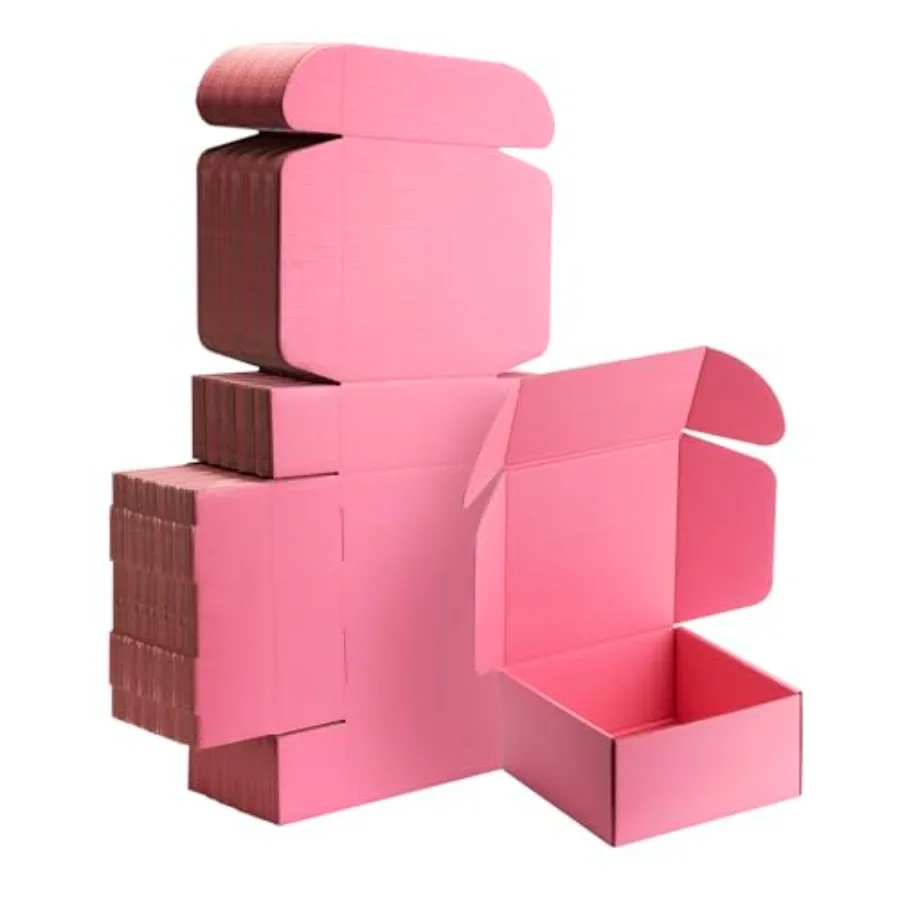 8x8x4 Small Shipping Boxes - 25 Pack Corrugated Cardboard Mailer Boxes for Packaging, Mailing, Gift Giving Sturdy, Recyclable,
8x8x4 Small Shipping Boxes - 25 Pack Corrugated Cardboard Mailer Boxes for Packaging, Mailing, Gift Giving Sturdy, Recyclable,