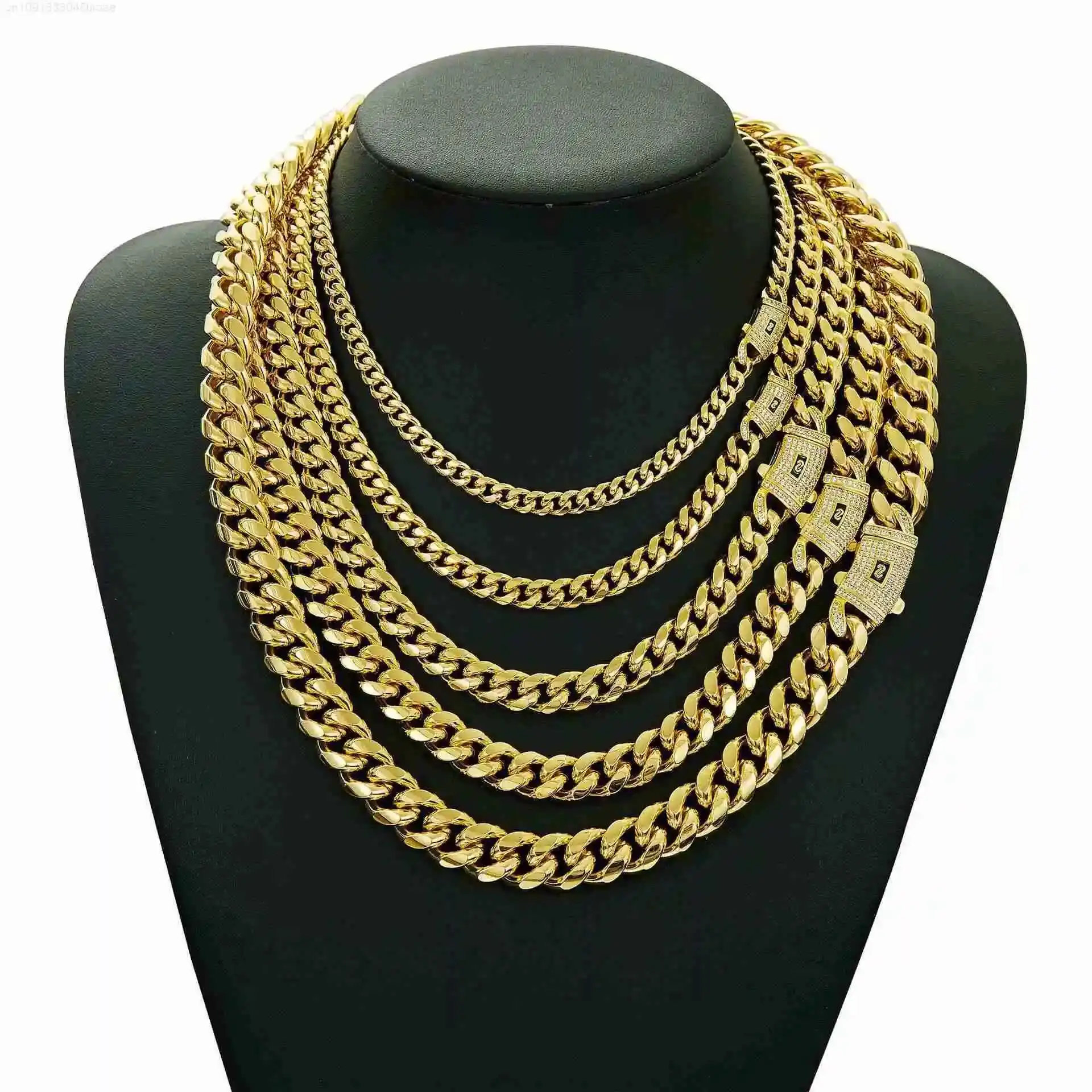 Fashion Stocks Mens 14k Gold Plated Stainless Steel Miami Cuban Link Chain Necklace
Fashion Stocks Mens 14k Gold Plated Stainless Steel Miami Cuban Link Chain Necklace