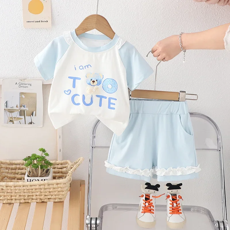 New Summer Baby Boys Clothes Suit Children Girls Cartoon Cute T-Shirt Shorts 2Pcs/Sets Kids Clothing Set Infant Casual Costume
New Summer Baby Boys Clothes Suit Children Girls Cartoon Cute T-Shirt Shorts 2Pcs/Sets Kids Clothing Set Infant Casual Costume
