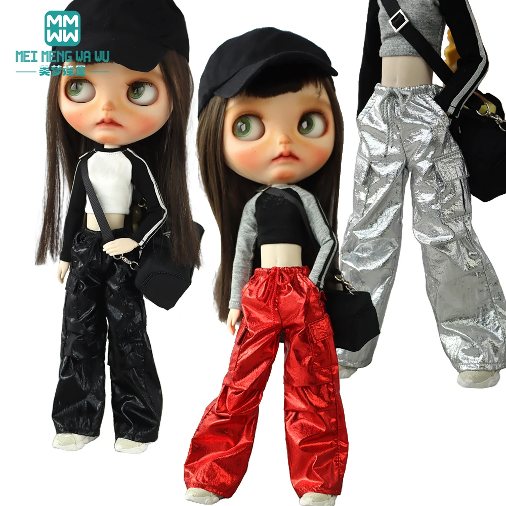 Fits Blyth OB22 OB24 Doll Clothes Toy Gifts Fashionable glitter crinkled pants in silver, gold, red, black, pink
Fits Blyth OB22 OB24 Doll Clothes Toy Gifts Fashionable glitter crinkled pants in silver, gold, red, black, pink