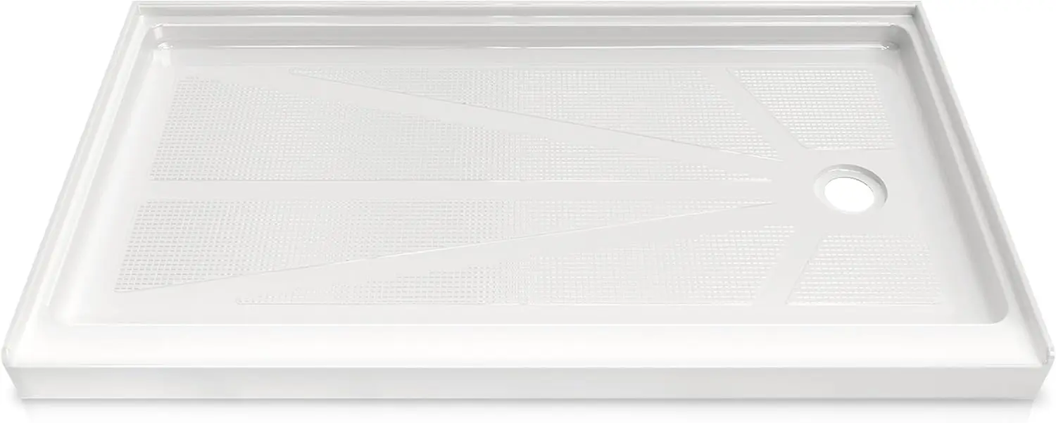CKB 60 in x 32 in Shower Pan with Right Drain, Single Threshold, Acrylic Fiberglass Alcove Shower Base, Slip-Resistant and Water
CKB 60 in x 32 in Shower Pan with Right Drain, Single Threshold, Acrylic Fiberglass Alcove Shower Base, Slip-Resistant and Water