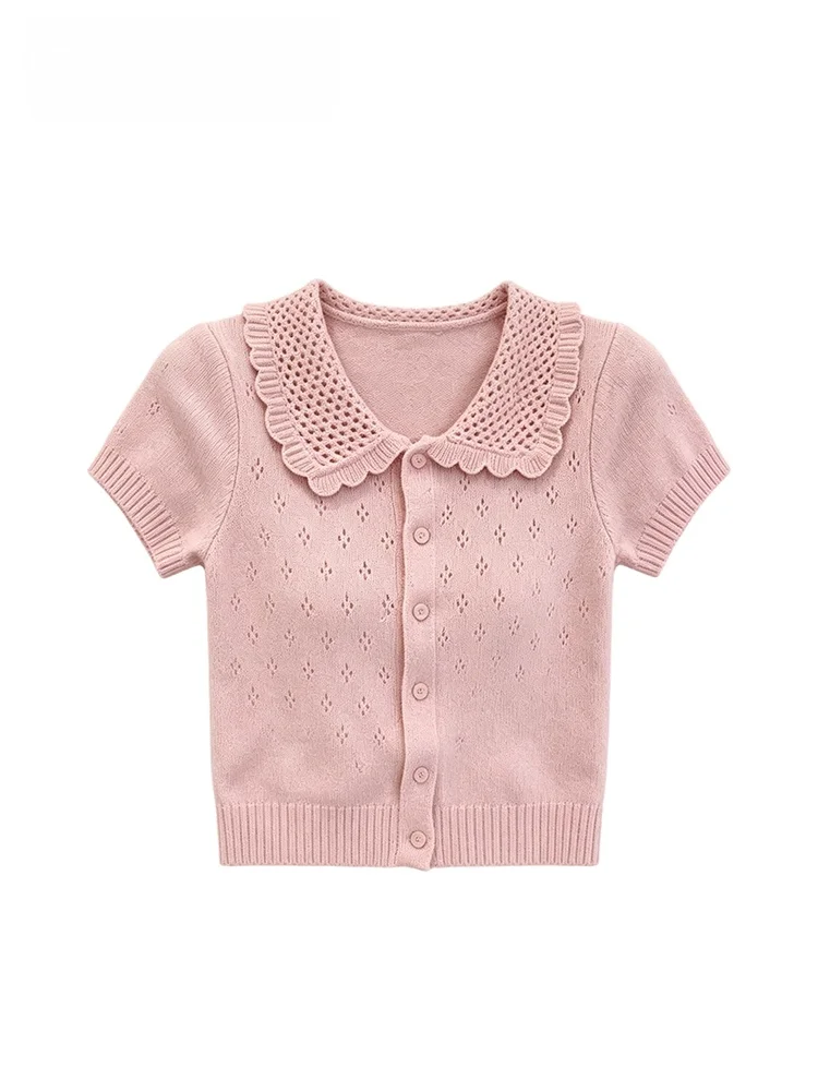Loose Short Sleeve T-Shirt Women Summer New Style plus Size Doll Collar Casual Sweet Style Polyester Fiber Casual Top
Loose Short Sleeve T-Shirt Women Summer New Style plus Size Doll Collar Casual Sweet Style Polyester Fiber Casual Top