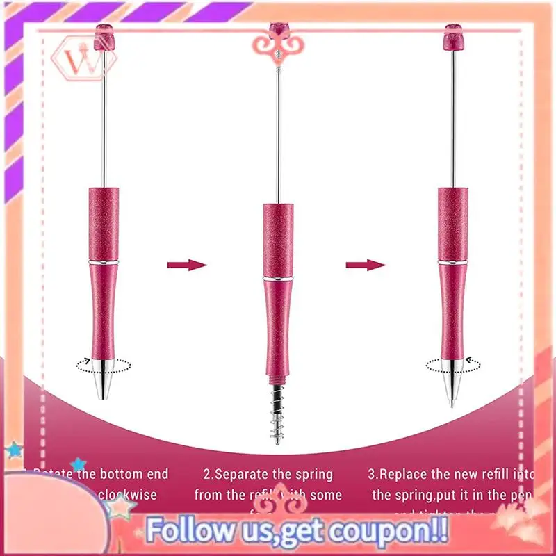 Upgraded Plastic Beadable Pen Bead Pens Ballpoint Pen Ball Pen For Kids Students Presents Office School Supplies, 40Pcs
Upgraded Plastic Beadable Pen Bead Pens Ballpoint Pen Ball Pen For Kids Students Presents Office School Supplies, 40Pcs