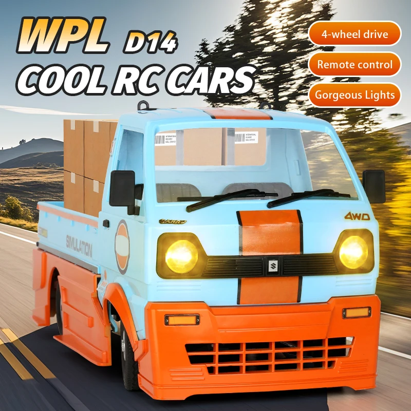 WPL D14 Transport RC Car 1/10 4WD Off-Road Racing Drift Vehicle Sound & Light Trendy Ornaments Truck Model Toys for Children
WPL D14 Transport RC Car 1/10 4WD Off-Road Racing Drift Vehicle Sound & Light Trendy Ornaments Truck Model Toys for Children