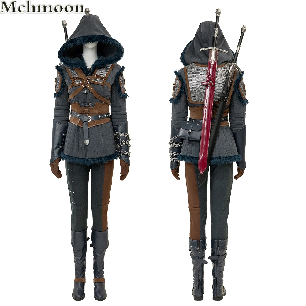 Game Witcher 4 Ciri Cosplay Costume Cirilla Fiona Elen Riannon Adult Woman Halloween Fantasia Uniform Shoes Full Set
Game Witcher 4 Ciri Cosplay Costume Cirilla Fiona Elen Riannon Adult Woman Halloween Fantasia Uniform Shoes Full Set