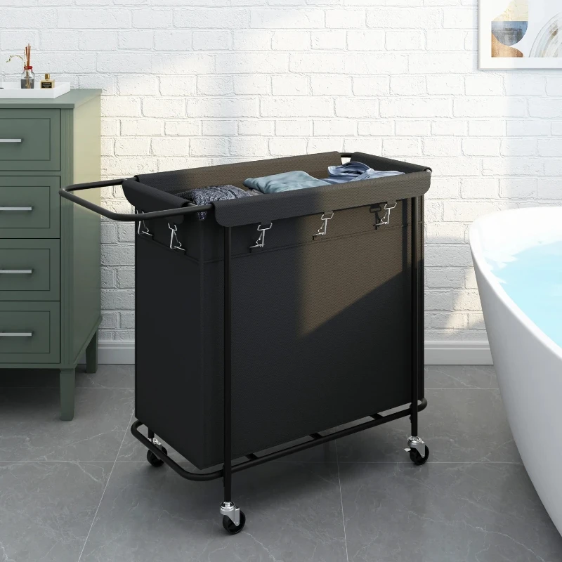 Laundry Hamper With Wheels Household Removable Liner Quiet Rolling Bedroom Bathroom Sorting Storage
Laundry Hamper With Wheels Household Removable Liner Quiet Rolling Bedroom Bathroom Sorting Storage
