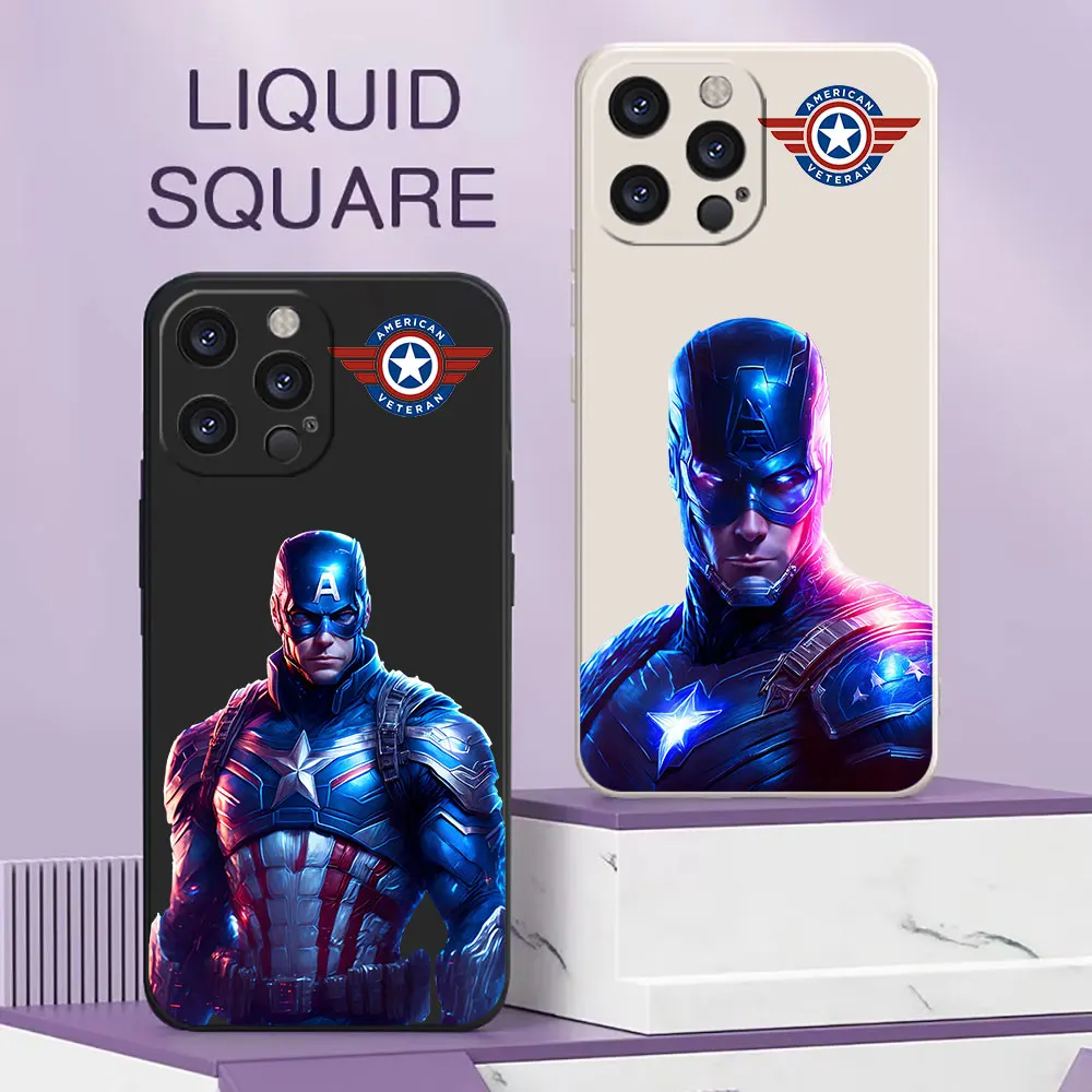 Marvel Captain America For iPhone 16 ProMax Case For iPhone 16 15 14 13 12 11 Pro Max Plus Mini Phone Case Liquid Silicone Cover
Marvel Captain America For iPhone 16 ProMax Case For iPhone 16 15 14 13 12 11 Pro Max Plus Mini Phone Case Liquid Silicone Cover