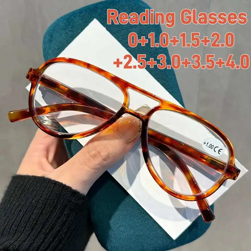 Unisex Retro Double-Bridge Reading Glasses Men Fashion Anti Blue Light Presbyopia Eyeglasses Women Oversize Decorative Eyewear
Unisex Retro Double-Bridge Reading Glasses Men Fashion Anti Blue Light Presbyopia Eyeglasses Women Oversize Decorative Eyewear