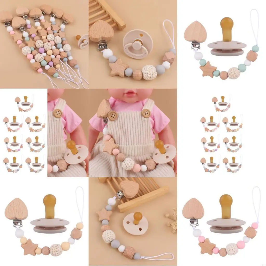 Newborn Soother with Pacifier Clip Holder Strap Anti-drop Dummy Nipple Organiser L8RB
Newborn Soother with Pacifier Clip Holder Strap Anti-drop Dummy Nipple Organiser L8RB