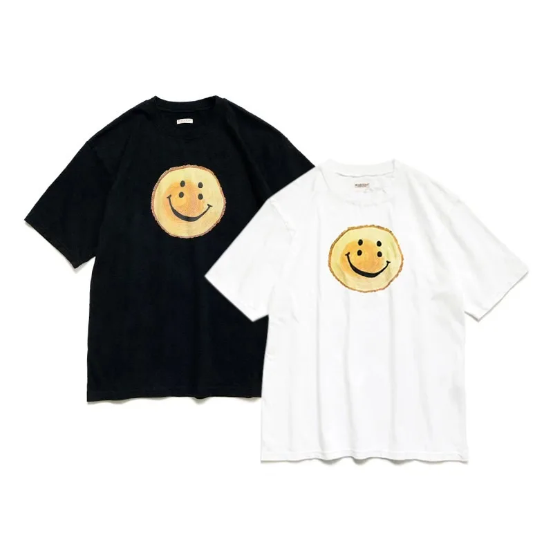 24SS KAPITAL Japanese Style Smiling Printed Short Sleeved T-shirt Men Women Casual Cotton Loose T-shirts Tops Tees
24SS KAPITAL Japanese Style Smiling Printed Short Sleeved T-shirt Men Women Casual Cotton Loose T-shirts Tops Tees