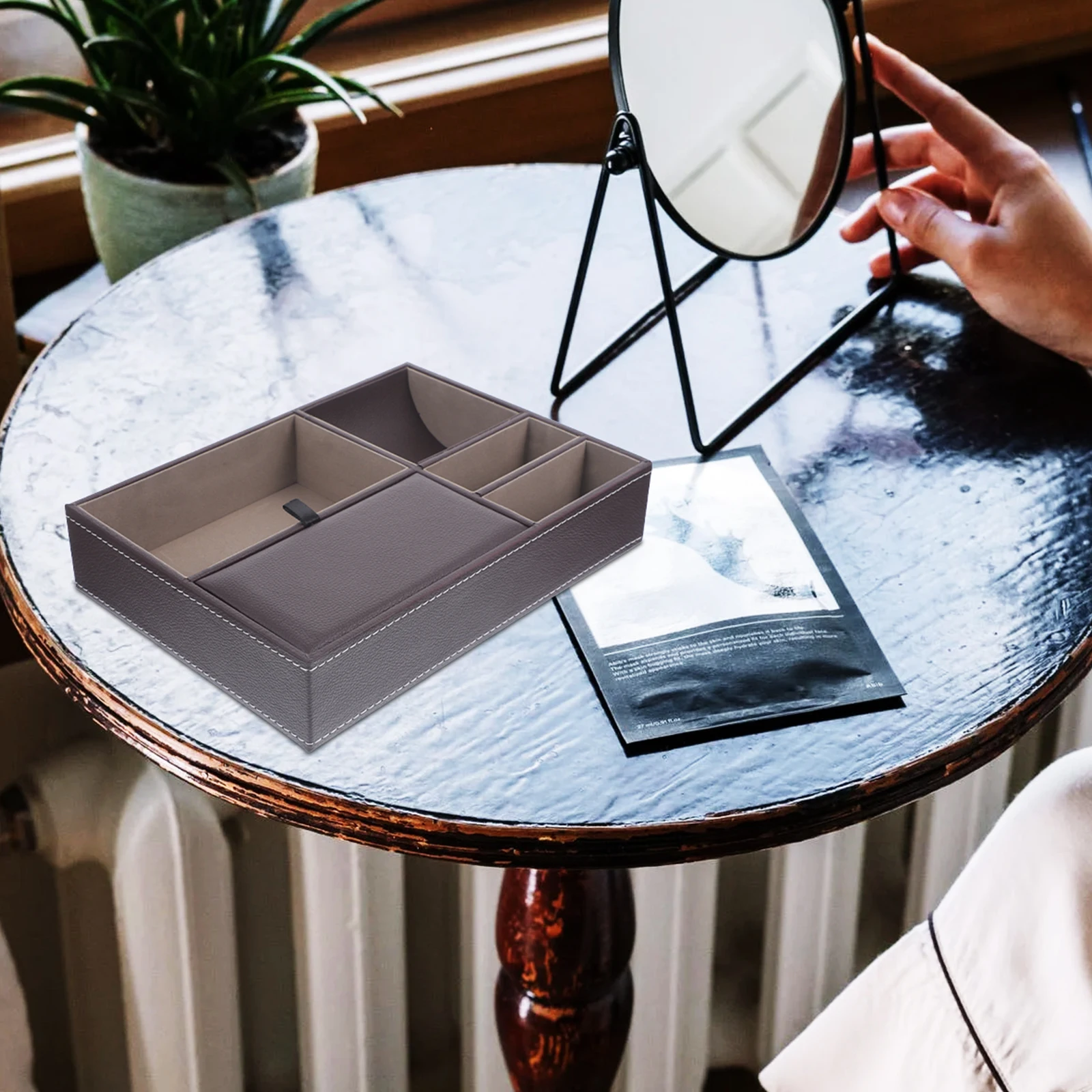 Jewelry Storage Case Multi Compartment Box Small Watch Desktop Man Ring Retro Decor
Jewelry Storage Case Multi Compartment Box Small Watch Desktop Man Ring Retro Decor