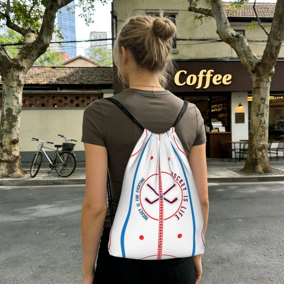 Hockey Is Life Rink Backpacks Multi-function Drawstring Bags Sports Bag Book Bags for Travel School
Hockey Is Life Rink Backpacks Multi-function Drawstring Bags Sports Bag Book Bags for Travel School