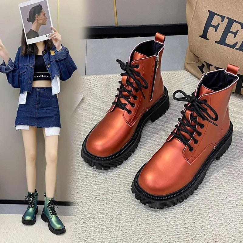 British Style Women's Boots Fashion Women's Casual Shoes Platform Boots Autumn Winter Women Boots Anti-slip Ankle Boot for Women
British Style Women's Boots Fashion Women's Casual Shoes Platform Boots Autumn Winter Women Boots Anti-slip Ankle Boot for Women