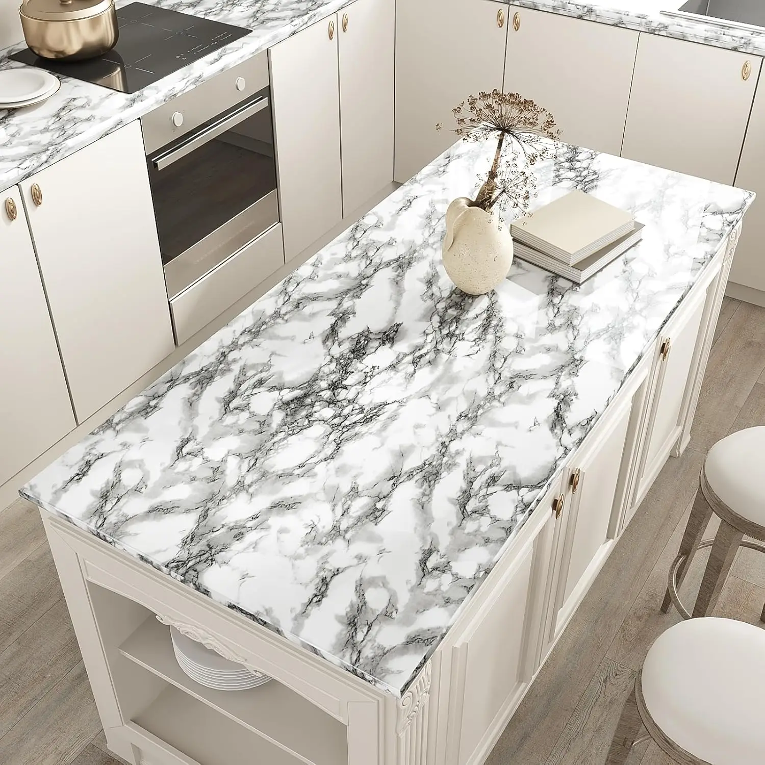 Marble Kitchen Oil-Proof Film Stove Waterproof Moisture-Proof Self-Adhesive Wallpaper Countertop Cabinet Renovation Tile Sticker
Marble Kitchen Oil-Proof Film Stove Waterproof Moisture-Proof Self-Adhesive Wallpaper Countertop Cabinet Renovation Tile Sticker
