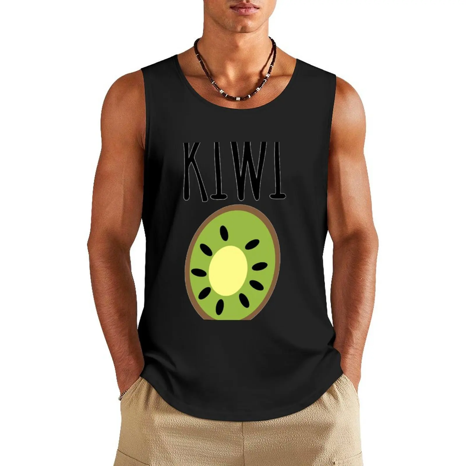 Adorable and Simple Kiwi Fruit Cartoon with Text Tank Top T-shirt men Vest male Men's clothes
Adorable and Simple Kiwi Fruit Cartoon with Text Tank Top T-shirt men Vest male Men's clothes