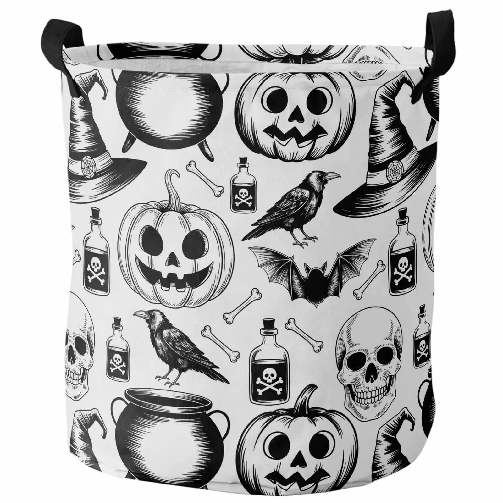 Halloween Skull Potion Bone Crow Foldable Dirty Laundry Basket Kid's Toy Organizer Waterproof Storage Baskets
Halloween Skull Potion Bone Crow Foldable Dirty Laundry Basket Kid's Toy Organizer Waterproof Storage Baskets