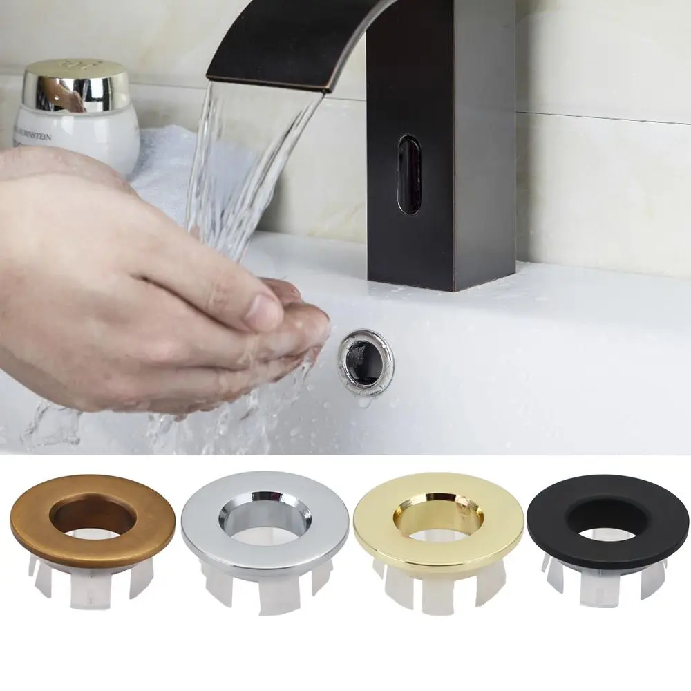 Plastic Brass Basin Faucet Sink Hole Cap Bathroom Insert Chrome Ring Overflow Cover
Plastic Brass Basin Faucet Sink Hole Cap Bathroom Insert Chrome Ring Overflow Cover