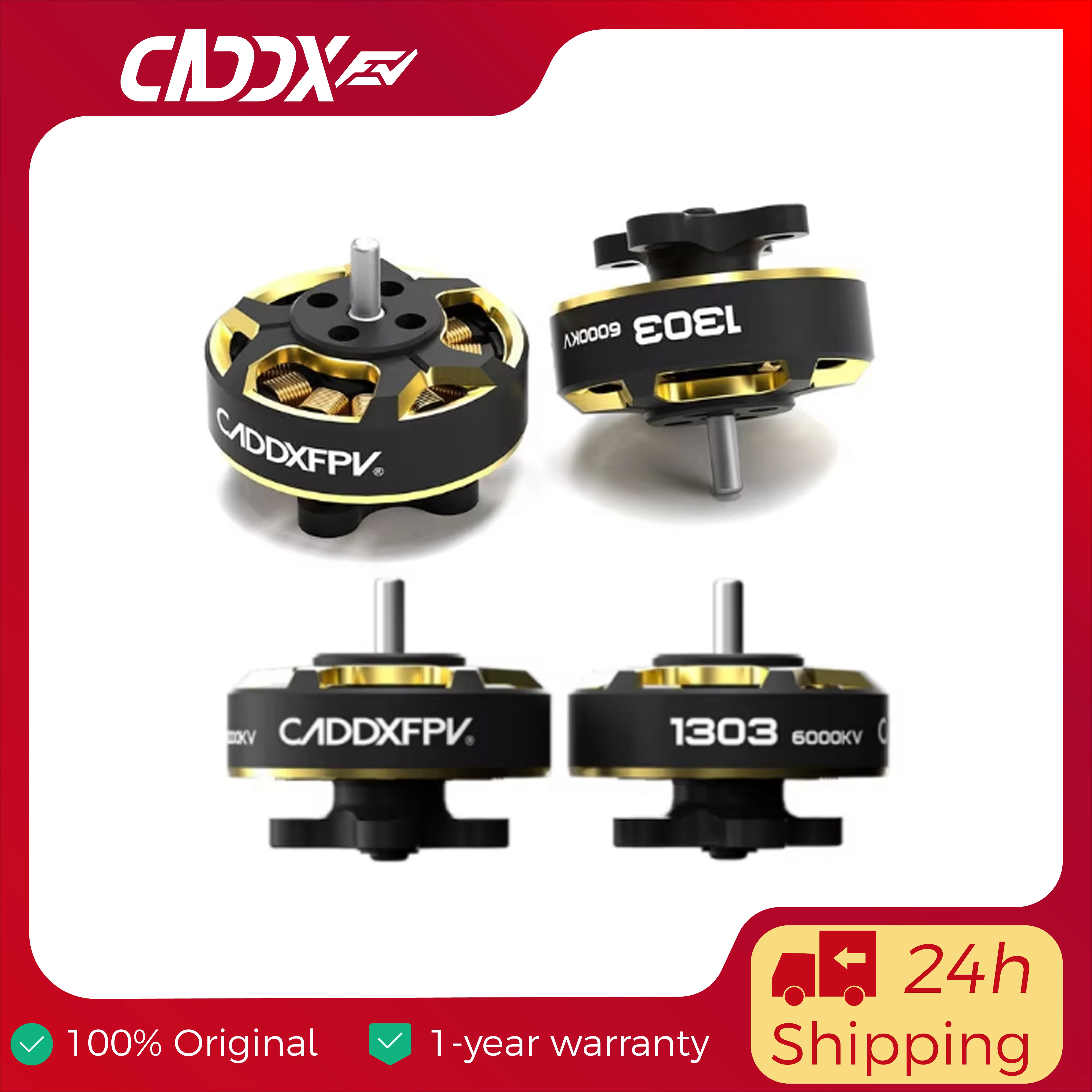 4PCS CaddxFPV 1303 6000KV Motor for Gofilm 20 2 Inch FPV Brushless Whoop Drone Spare Parts
4PCS CaddxFPV 1303 6000KV Motor for Gofilm 20 2 Inch FPV Brushless Whoop Drone Spare Parts