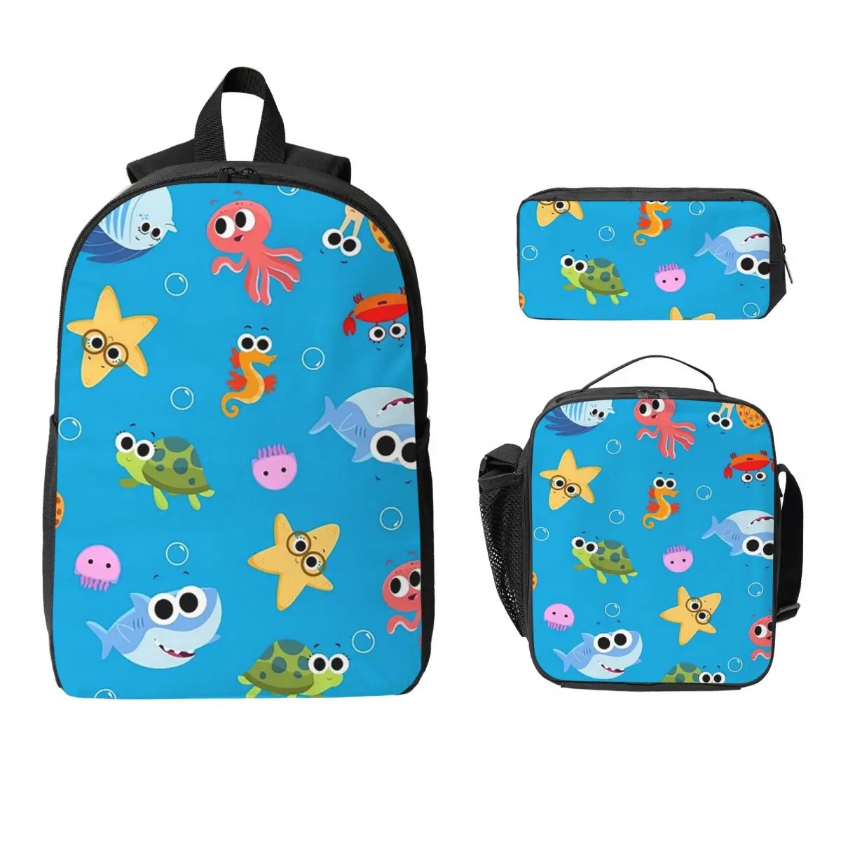 Finny The Shark Backpack Student BookBag School Bag Computer Shoulder Bags 3ps Insulated Lunch Bag Pencil Case
Finny The Shark Backpack Student BookBag School Bag Computer Shoulder Bags 3ps Insulated Lunch Bag Pencil Case