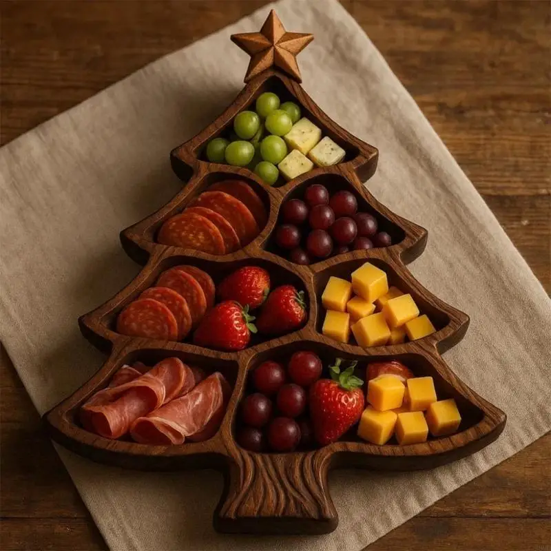 Christmas Tree Serving Tray Platter Charcuterie Board for Cheese Fruit JOMD
Christmas Tree Serving Tray Platter Charcuterie Board for Cheese Fruit JOMD