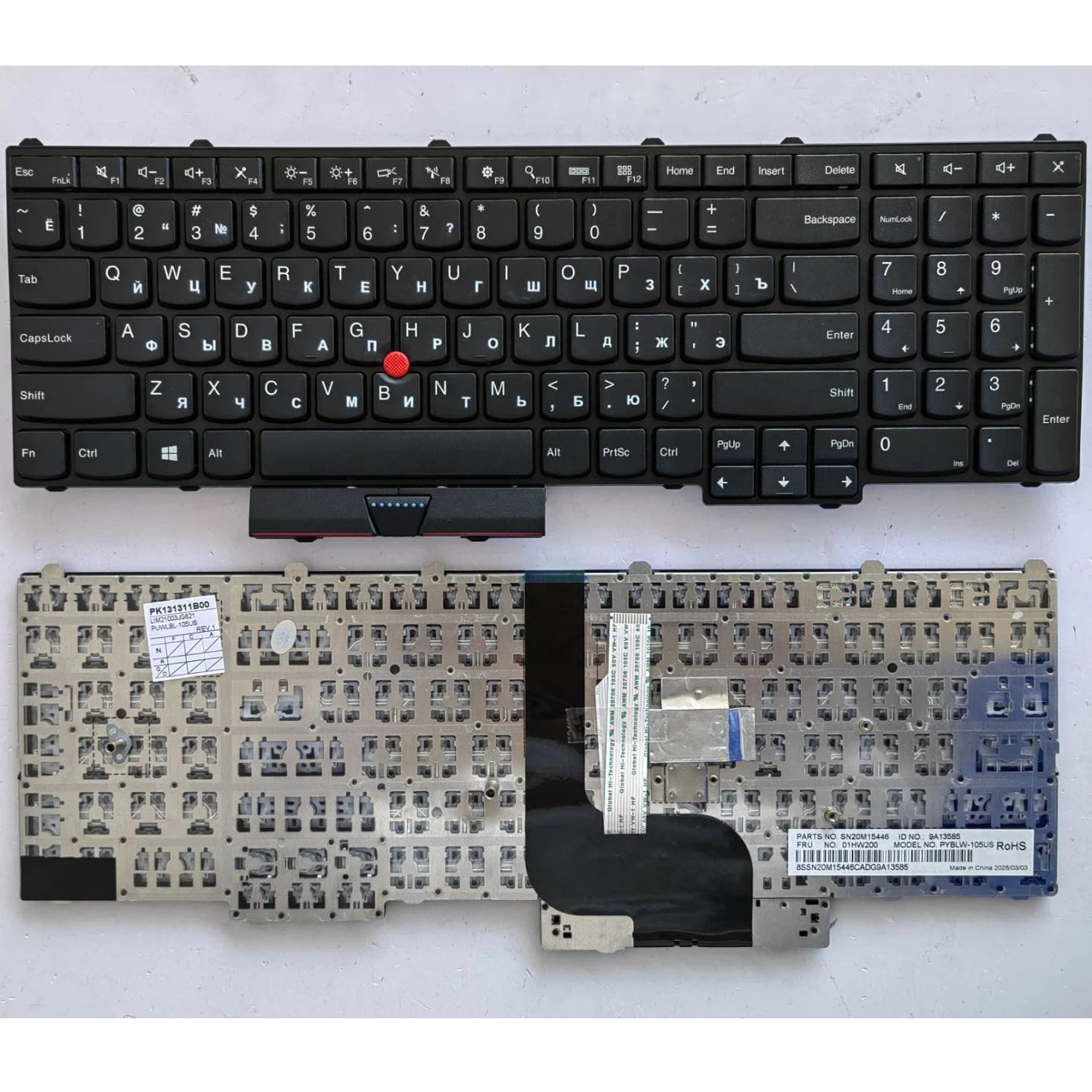 Клавиатура для ноутбуков Lenovo Thinkpad P70s P51 P70 P71 P50 с раскладкой RU
Клавиатура для ноутбуков Lenovo Thinkpad P70s P51 P70 P71 P50 с раскладкой RU