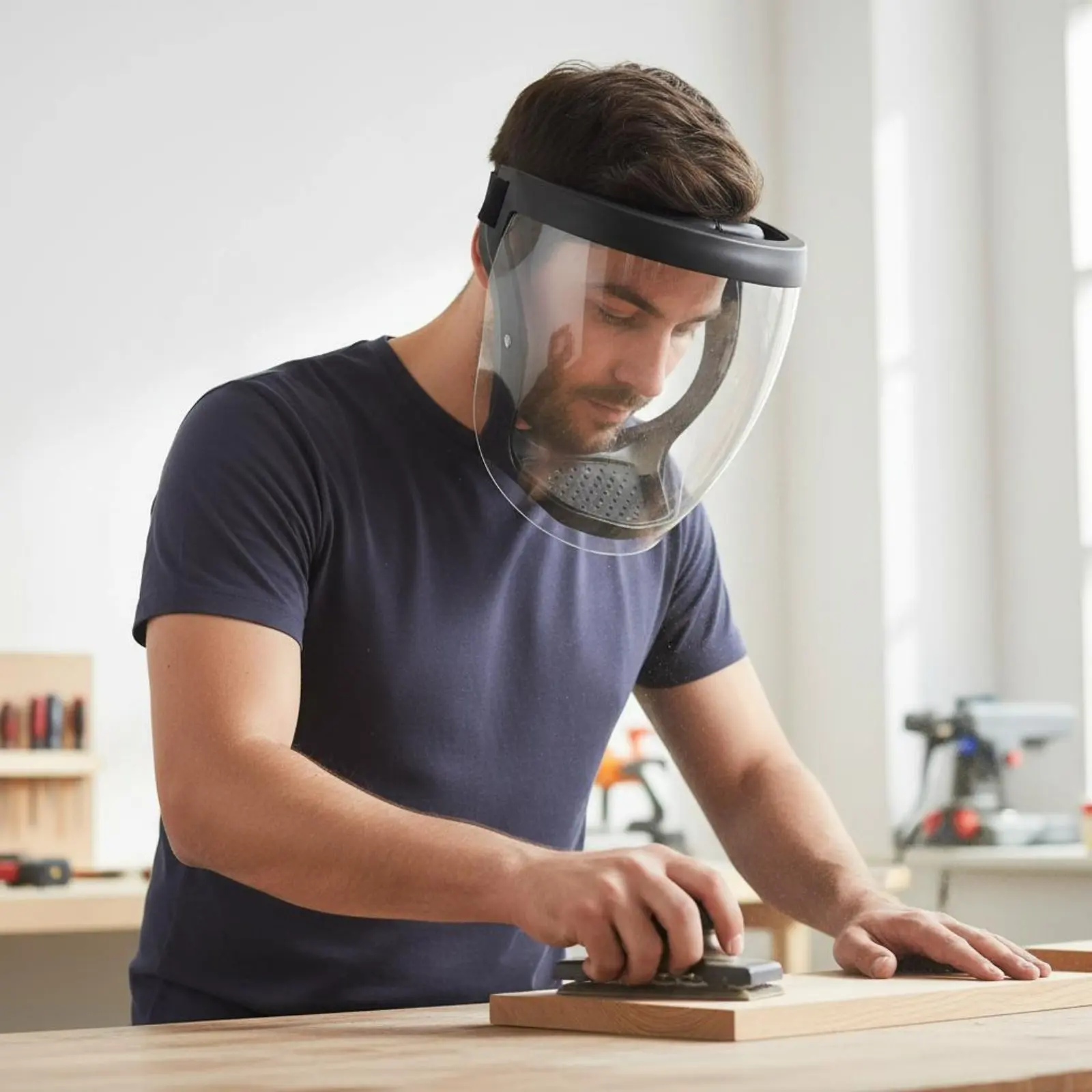 Grinding Face Guard Particles-Resistant Full Face Guard Clear Visor Safety Face Shield Ergonomic Design Safety Equipment
Grinding Face Guard Particles-Resistant Full Face Guard Clear Visor Safety Face Shield Ergonomic Design Safety Equipment