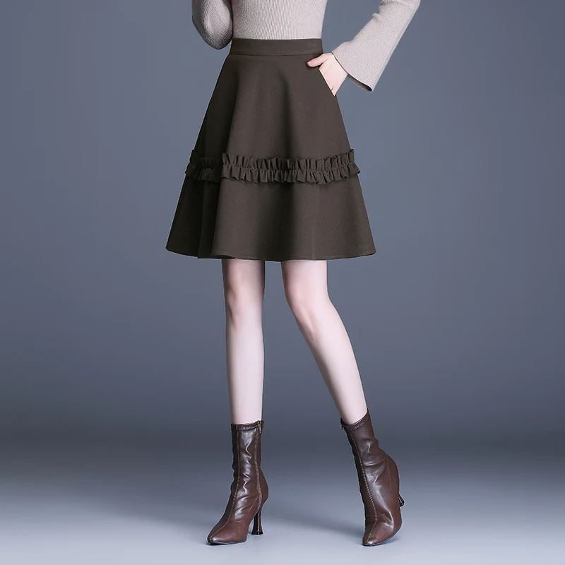 Юбка А-силуэта с высокой талией, шерстяная, расклешенная, пышная, осенне-зимняя, универсальная, стройнящая, юбка-зонтик для женщин...
Юбка А-силуэта с высокой талией, шерстяная, расклешенная, пышная, осенне-зимняя, универсальная, стройнящая, юбка-зонтик для женщин...