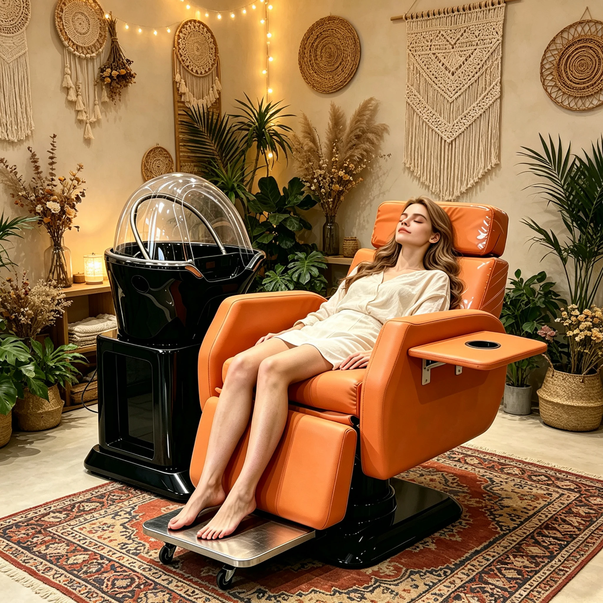 Electric Reclining Shampoo Chair Head Spa Massage Chair for Salon Commercial Use
Electric Reclining Shampoo Chair Head Spa Massage Chair for Salon Commercial Use