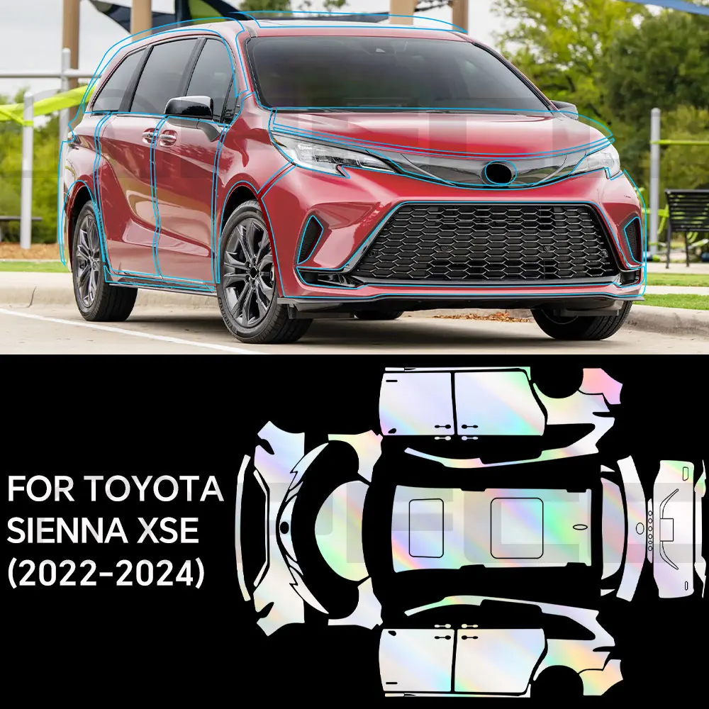 8.5mil For Toyota Sienna 2022-2023 Car Paint Protection Film Transparent TPU Protective Body Sticker Anti-scratch Repair Film
8.5mil For Toyota Sienna 2022-2023 Car Paint Protection Film Transparent TPU Protective Body Sticker Anti-scratch Repair Film