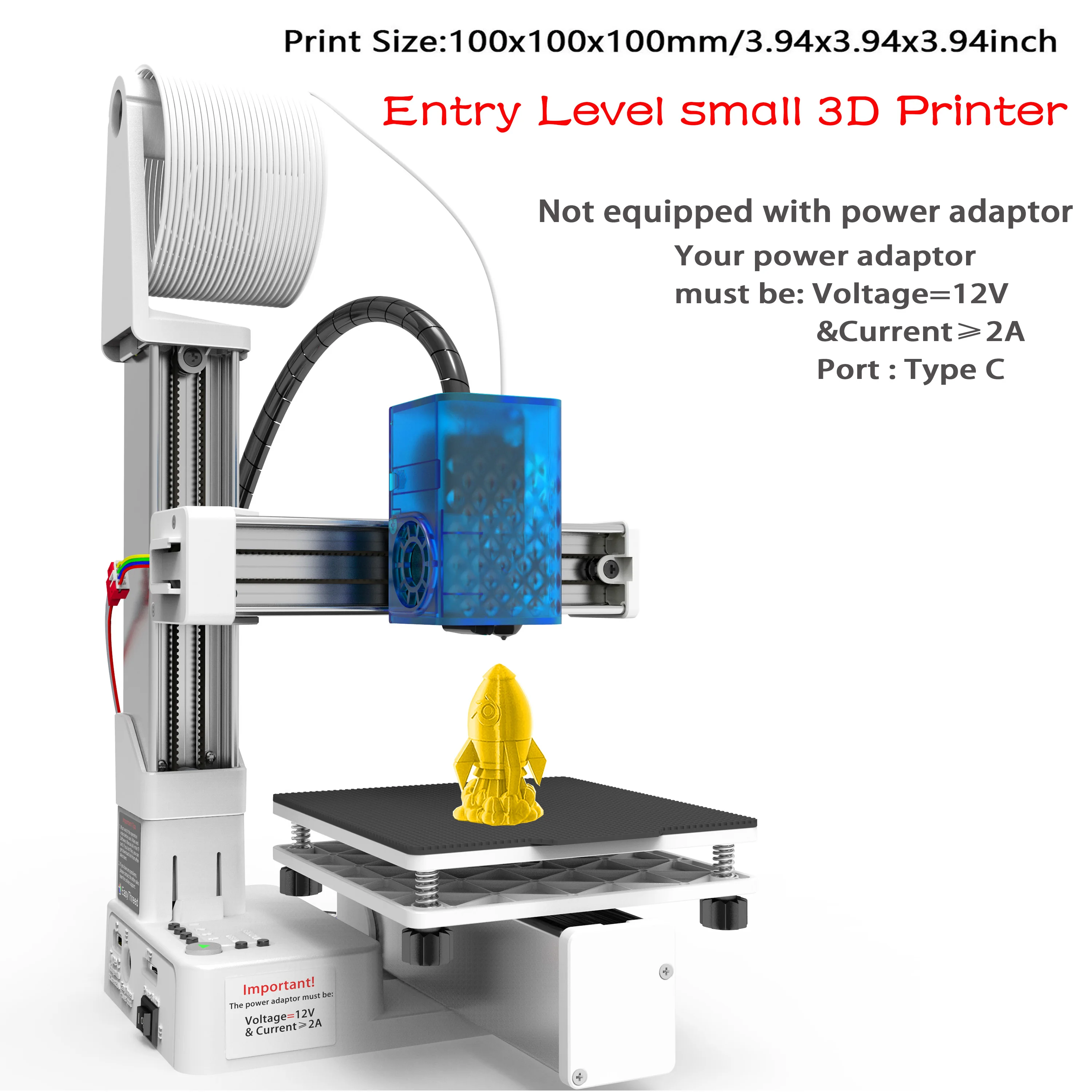 EasyThreed 3D Printer K10 Beginner Entry Level Just for Fun Gift Compatible PLA TPU 1.75mm Filament without Power Adaptor
EasyThreed 3D Printer K10 Beginner Entry Level Just for Fun Gift Compatible PLA TPU 1.75mm Filament without Power Adaptor