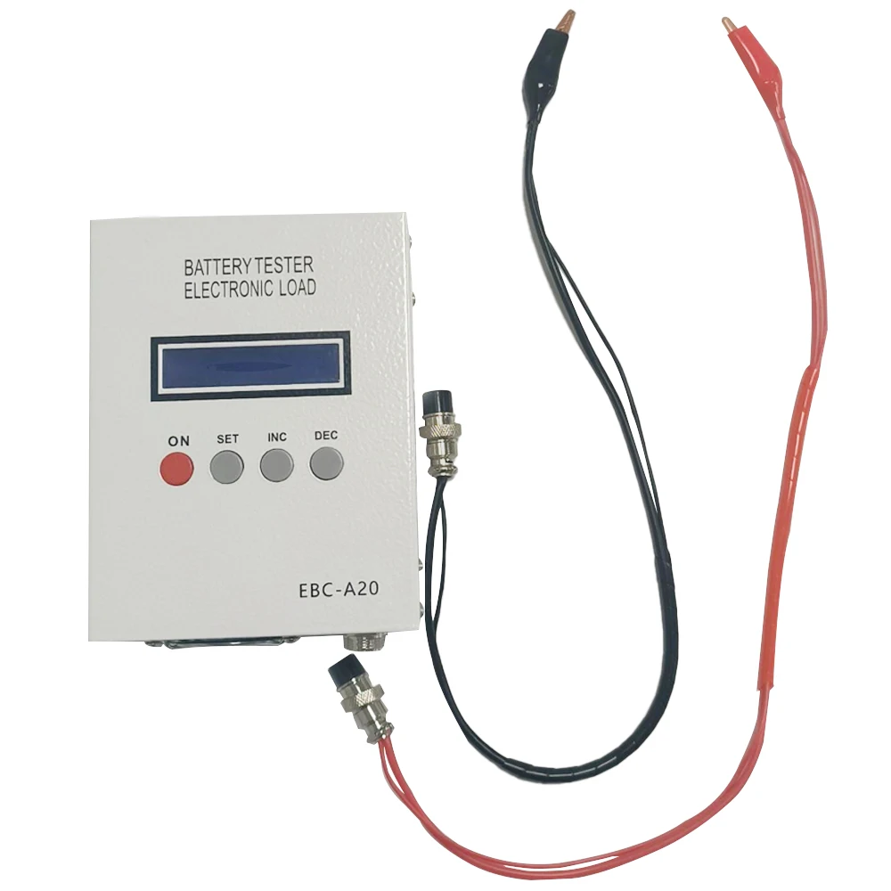 Battery Capacity Tester 5A Recharge 20A Discharge Meter 30V 20A 85W Lithium Lead-acid Battery Capacity Tester with 2 Test Clip
Battery Capacity Tester 5A Recharge 20A Discharge Meter 30V 20A 85W Lithium Lead-acid Battery Capacity Tester with 2 Test Clip