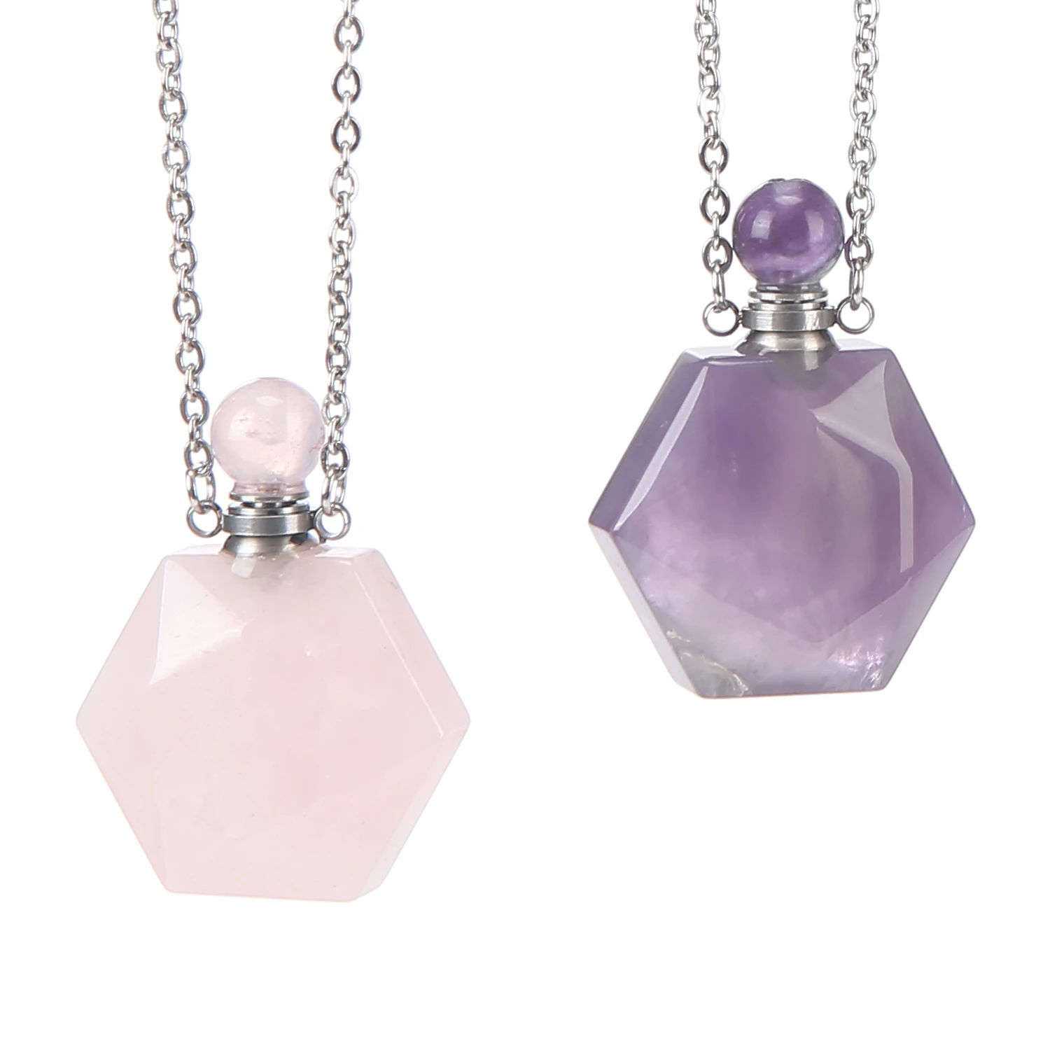 Natural Crystal Hexagonal Perfume Bottle Pendant Fashion Personality Party Pendant Use Pendant Anytime Anywhere
Natural Crystal Hexagonal Perfume Bottle Pendant Fashion Personality Party Pendant Use Pendant Anytime Anywhere