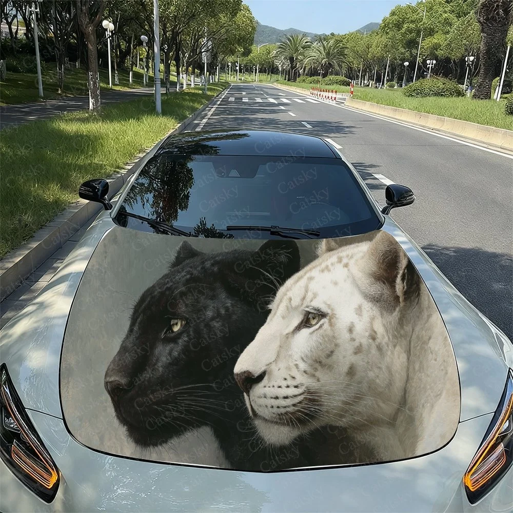 Leopard Couple Car Hood Sticker PVC Self Waterproof Stick, Striking Auto Exterior Accessories Decor Protect Gift for Car Lover
Leopard Couple Car Hood Sticker PVC Self Waterproof Stick, Striking Auto Exterior Accessories Decor Protect Gift for Car Lover