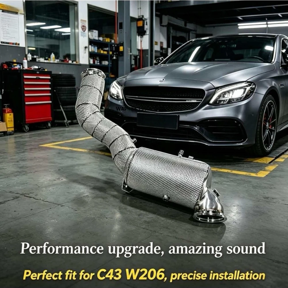 High-end Forged Downpipe Exhaust for C43 GLC43 2.0T W206 2023+ with OPF Exhaust Pipes No Engine Failure
High-end Forged Downpipe Exhaust for C43 GLC43 2.0T W206 2023+ with OPF Exhaust Pipes No Engine Failure