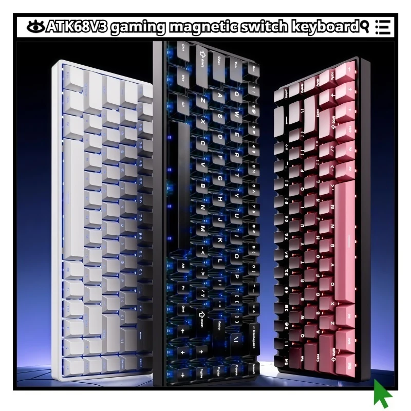 ATK 68V3 Gaming Magnetic Axis Keyboard All Aluminum Ultra Low Latency Customized High Ergonomic RGB Wired PBT/PC Keycaps CSGO
ATK 68V3 Gaming Magnetic Axis Keyboard All Aluminum Ultra Low Latency Customized High Ergonomic RGB Wired PBT/PC Keycaps CSGO