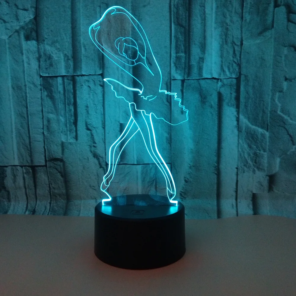 New Ballet 3d Stereo Table Lamps For Foreign Trade 7 Color Touch Controlled 3d Night Lamp 3d Visual Stereo Desk Lamp
New Ballet 3d Stereo Table Lamps For Foreign Trade 7 Color Touch Controlled 3d Night Lamp 3d Visual Stereo Desk Lamp