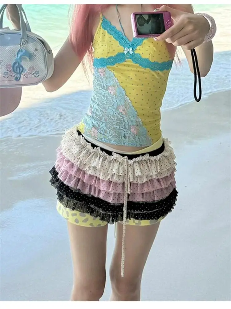 Color Block Polka Dot Multi Layer Half Skirt Women's Autumn Layering Lace Hem Curtain Sexy Ballet Style Cake Skirt Curtain
Color Block Polka Dot Multi Layer Half Skirt Women's Autumn Layering Lace Hem Curtain Sexy Ballet Style Cake Skirt Curtain