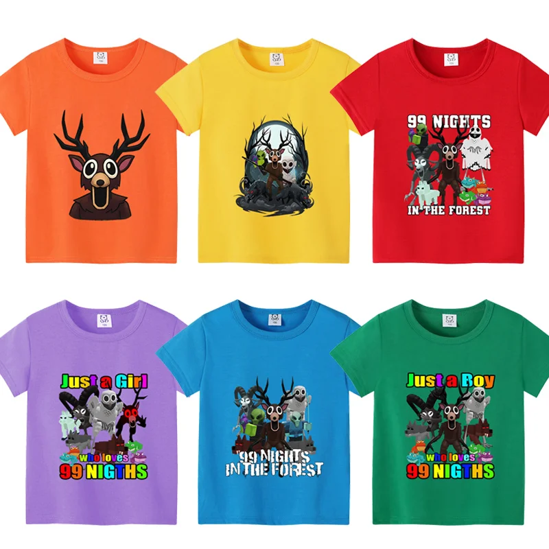99 Nights in Forest Boys Girls T-shirt Short Sleeve Tops Horror Deer Graphic Printed Summer Clothes Cool Cotton Tee Shirt Gift
99 Nights in Forest Boys Girls T-shirt Short Sleeve Tops Horror Deer Graphic Printed Summer Clothes Cool Cotton Tee Shirt Gift