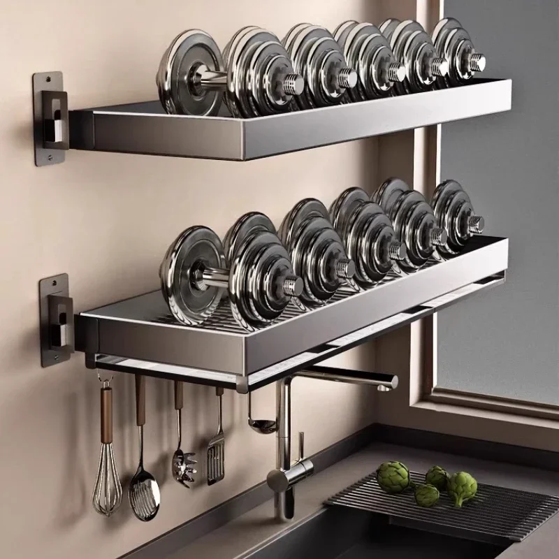 Wall-Mounted Dish Rack Kitchen Pot Storage Rack Window Ledge Tableware Draining Rack Above Sink Dish Storage for Small Kitchens
Wall-Mounted Dish Rack Kitchen Pot Storage Rack Window Ledge Tableware Draining Rack Above Sink Dish Storage for Small Kitchens